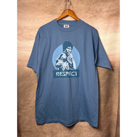 Authentic Bruce Lee "Respect" Graphic T‑Shirt TNT by Trau & Loevner •‎ Size L - Picture 1 of 5